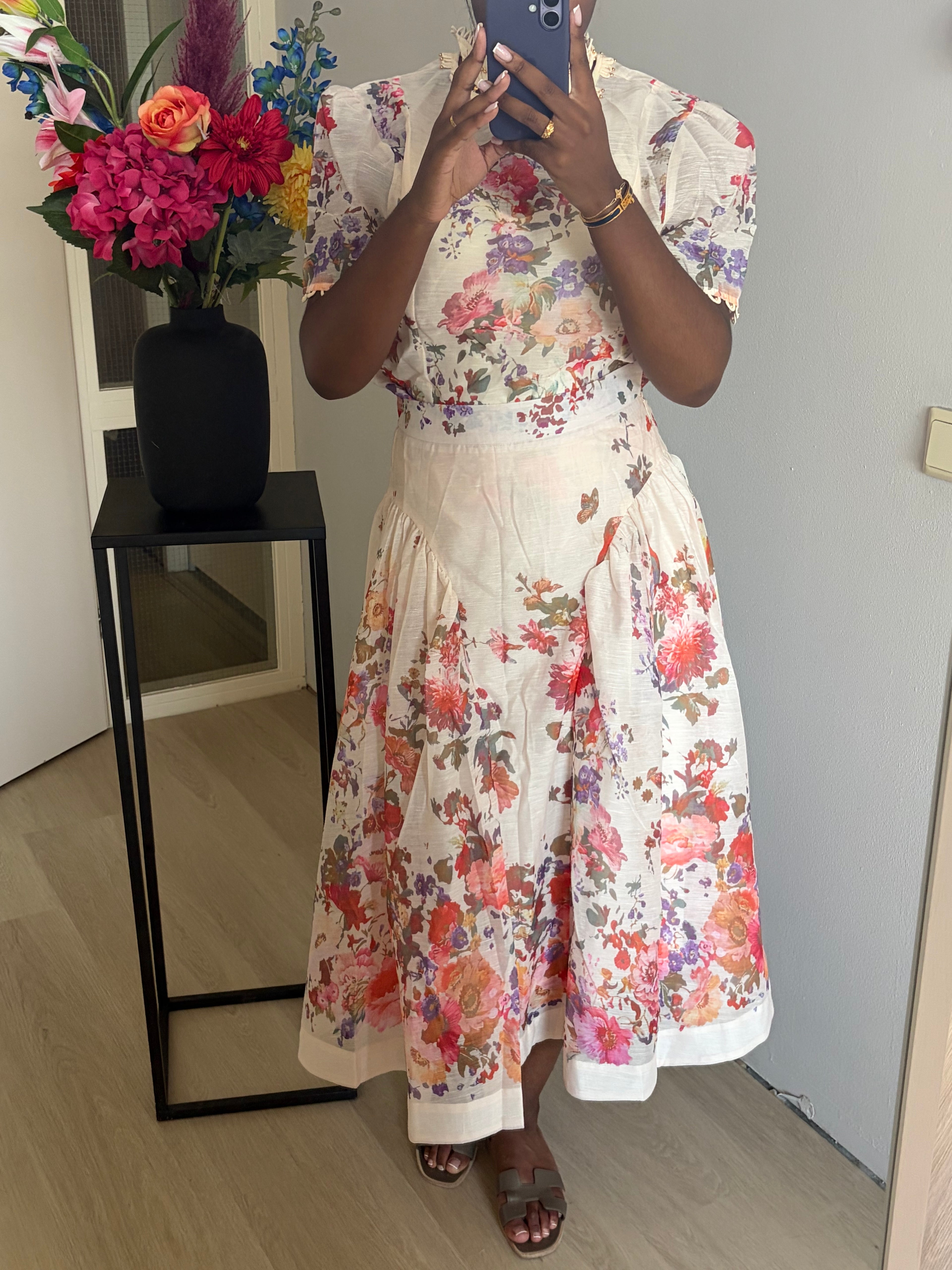 GIGI PINK FLORAL TWO PIECE SET