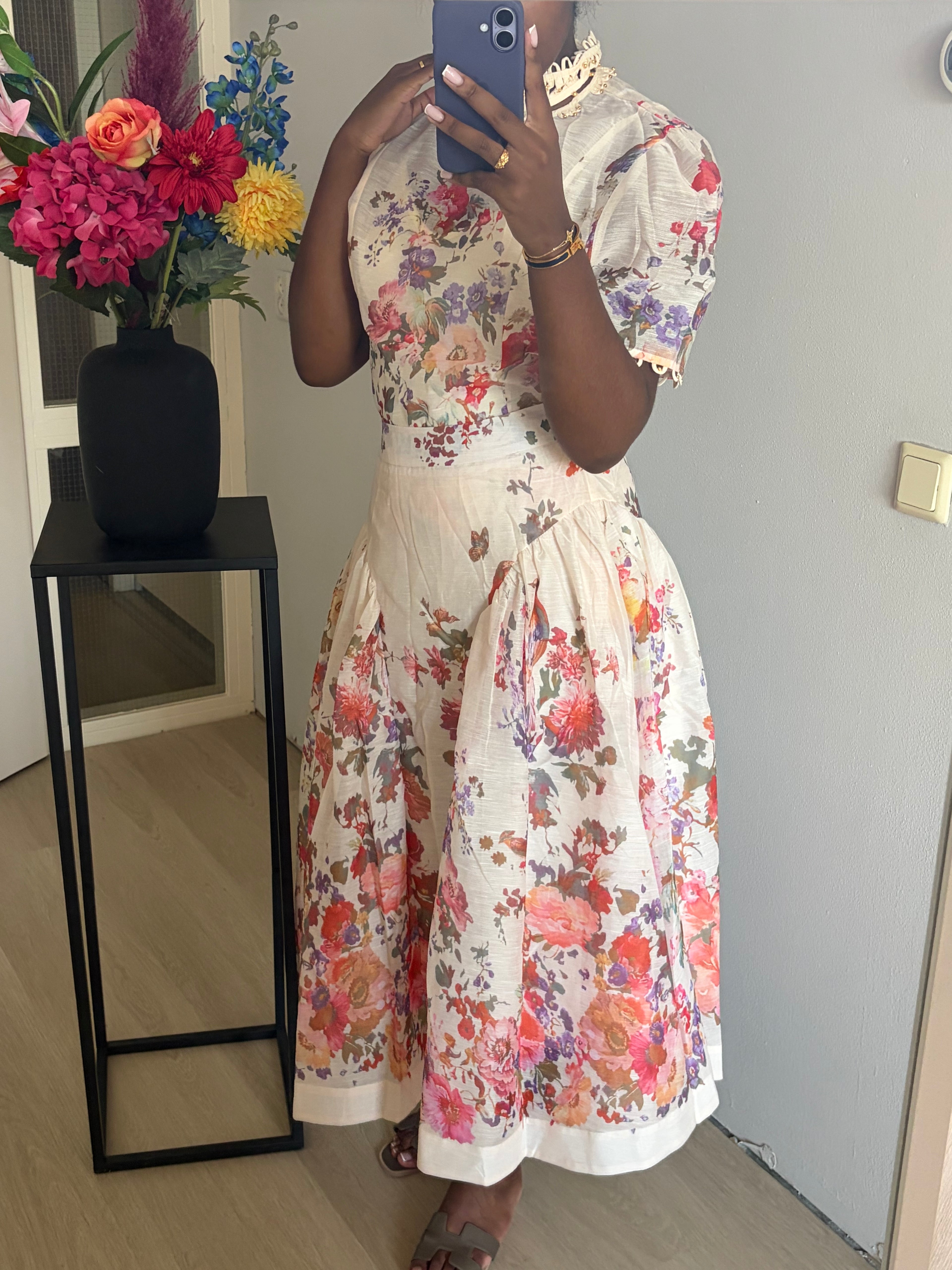 GIGI PINK FLORAL TWO PIECE SET