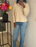 LOLA BEIGE LONGSLEEVE STRIPES