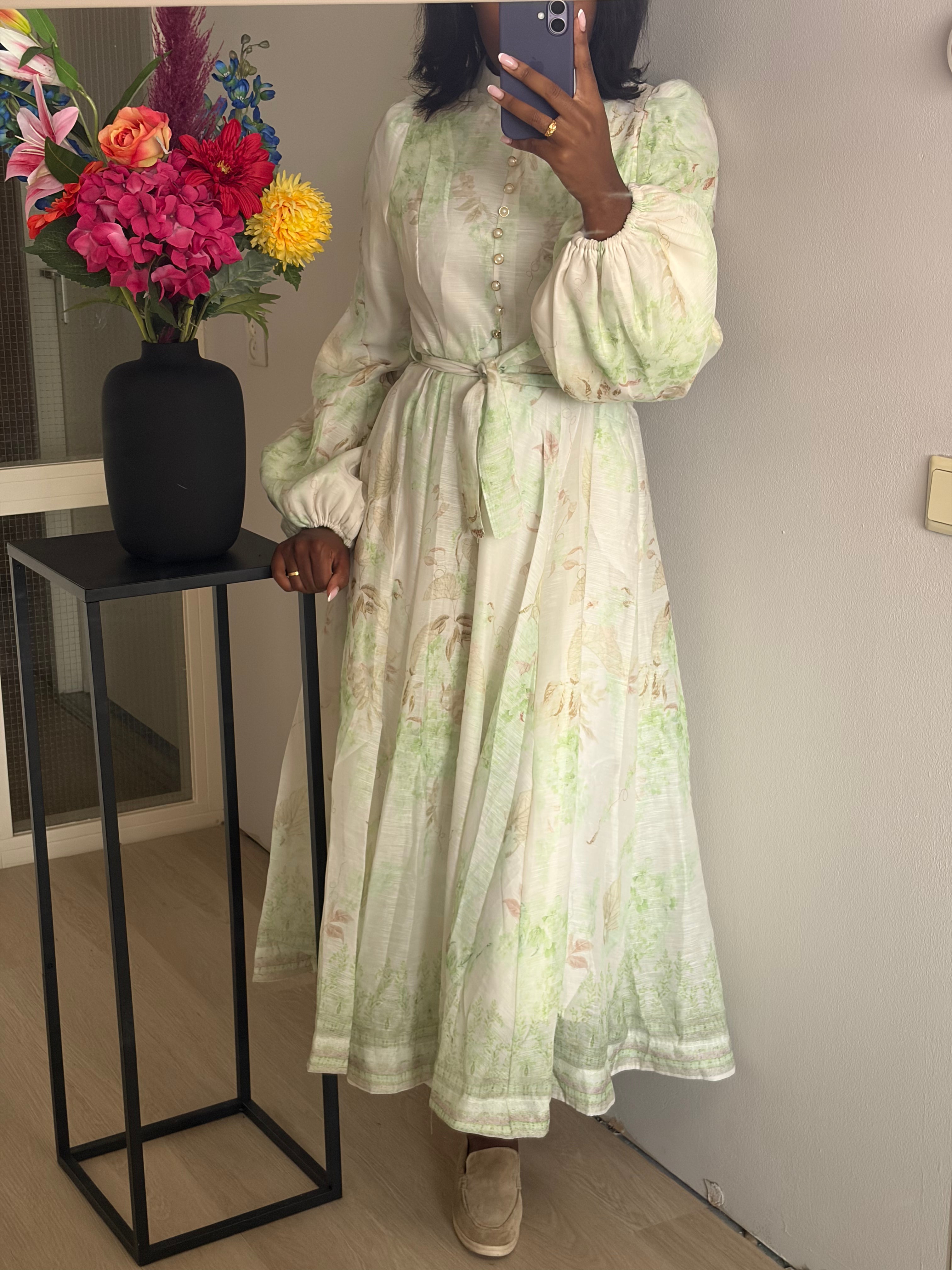 CASEY GREEN FLORAL DRESS