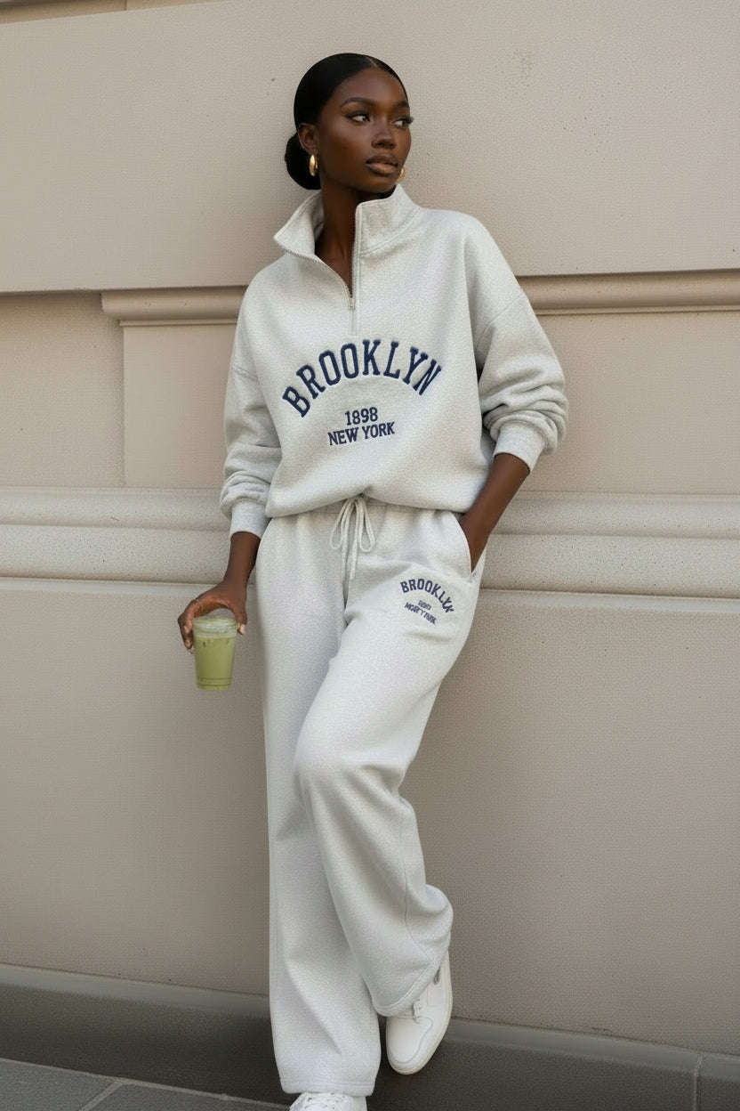 BROOKLYN GREY JOGGER SET